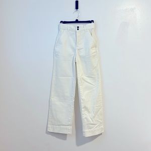 NWT Everlane Organic Wide-Leg Pant, Bone